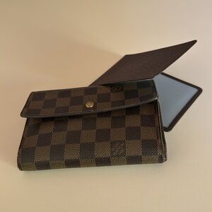 Louis Vuitton Damier Ebene Wallet - Brown and Black